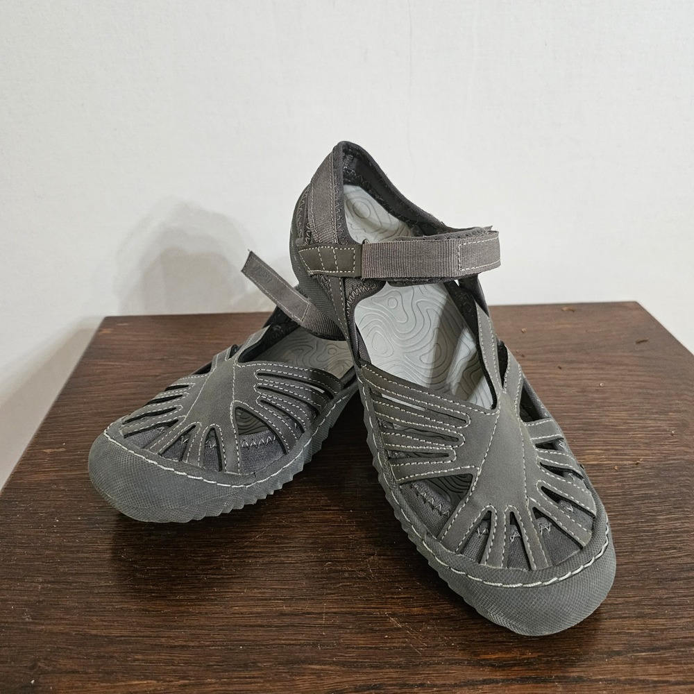 J Sport Jambu Poppy Gray Fisherman Sandals Vegan All-Terra S9POP19 Womens 7.5M